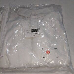 hu.meisen YQCG007 Womens Dress White Shirt, Button Down, Long Sleeve NWT